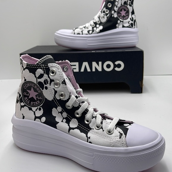 Converse WMNS CTAS MOVE HI
WHITE/BLACK/LT ARCTIC PINK A01361C Platforms Sneakers - Picture 14 of 16